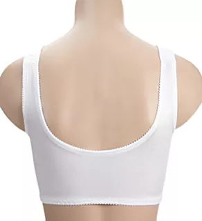 Ahh Pin-Up Lace Leisure Bra with Removable Pads White S