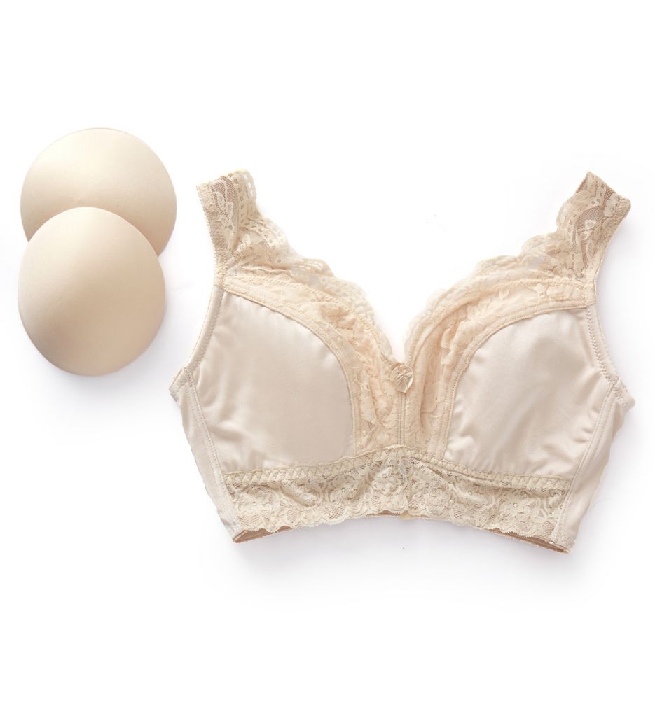 Rhonda Shear Cotton Blend Ahh Bra with Removable Pad 9704 