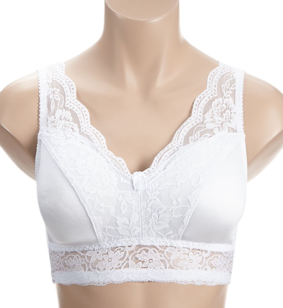 Ahh By Rhonda Shear Women's Lace Leisure Bra with Removable