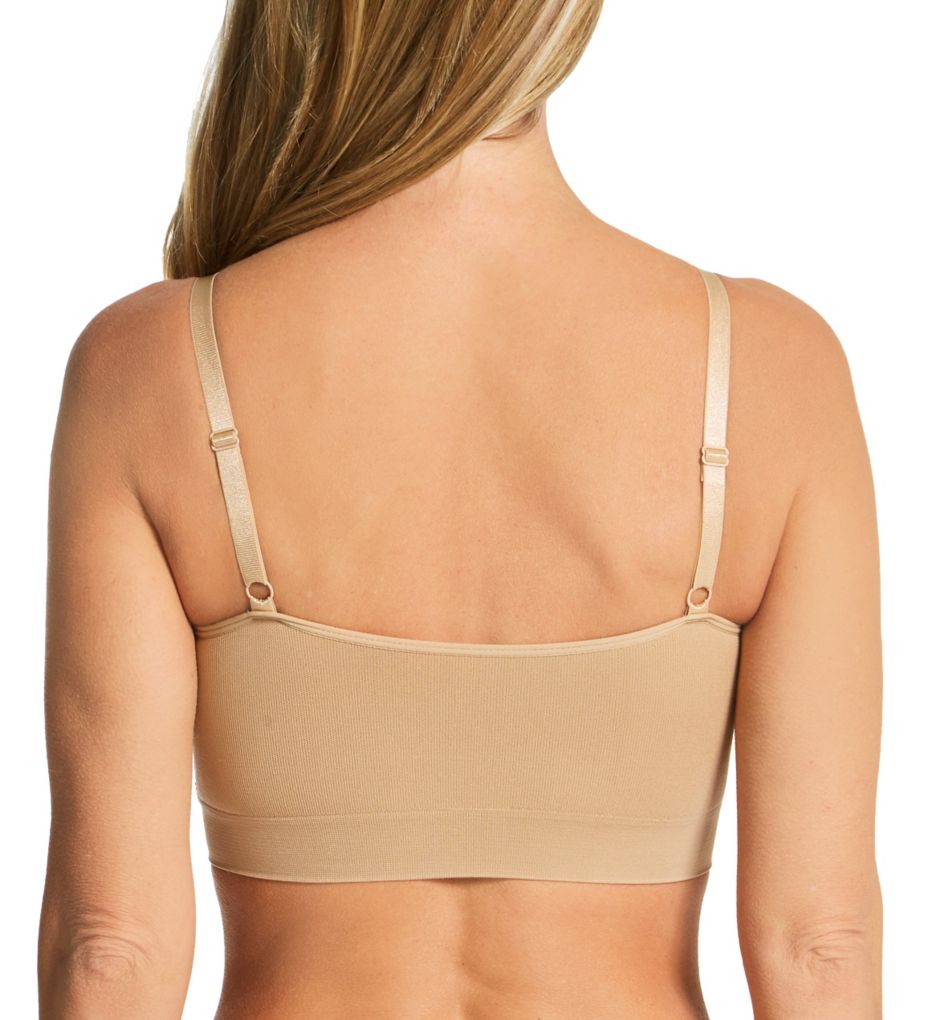 Molded Cup Bra with Mesh Back Detail Beige 3X by Rhonda Shear