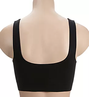 Ahh Seamless Leisure Bra with Removable Pads Black 1X