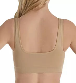 Ahh Seamless Leisure Bra with Removable Pads Nude L