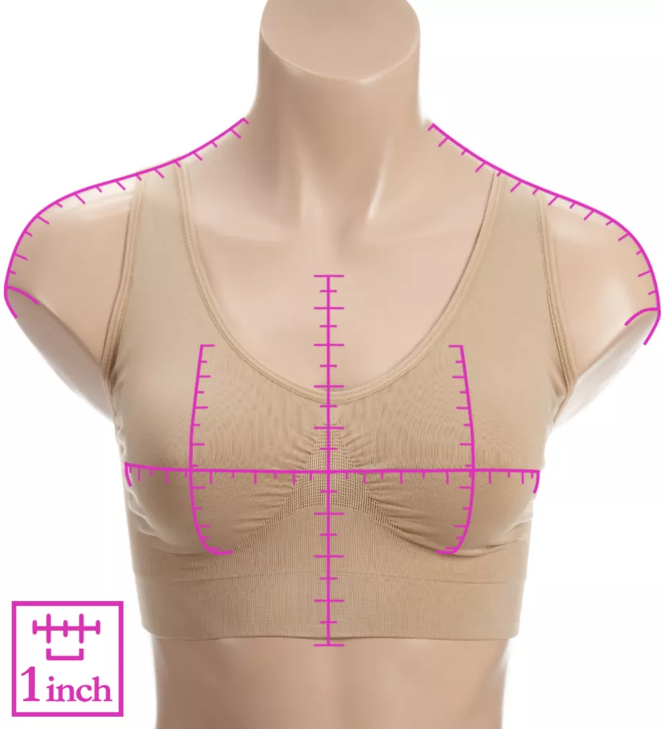 Rhonda Shear Ahh Seamless Leisure Bra with Removable Pads 92071 - Image 3
