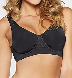 Ahh Divine Underwire Leisure Bra Black 1X