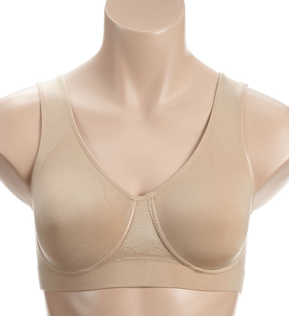 Buy Ahh By Rhonda Shear Women's Seamless Leisure Bra, Nude, Small at