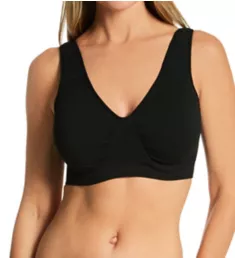 Seamless Underwire Bra Black 1X