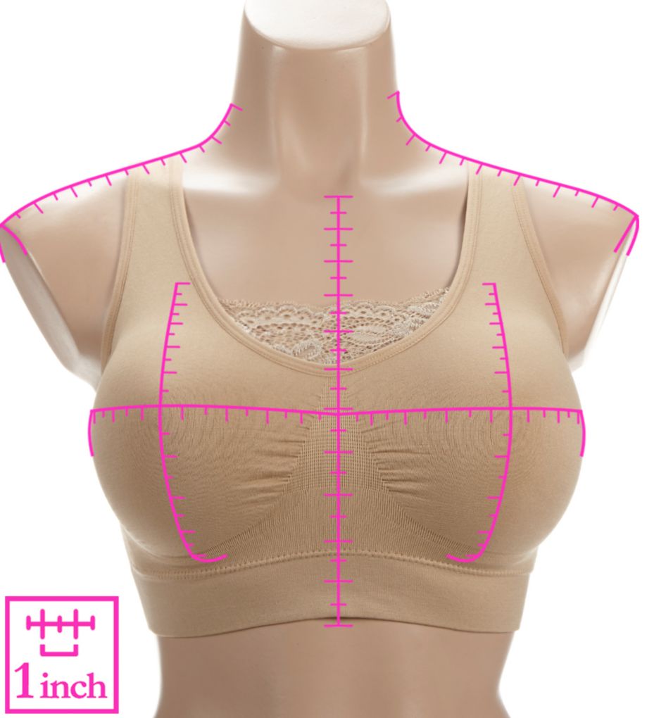 Ahh Bra Double Layer with Lace Inset-ns7
