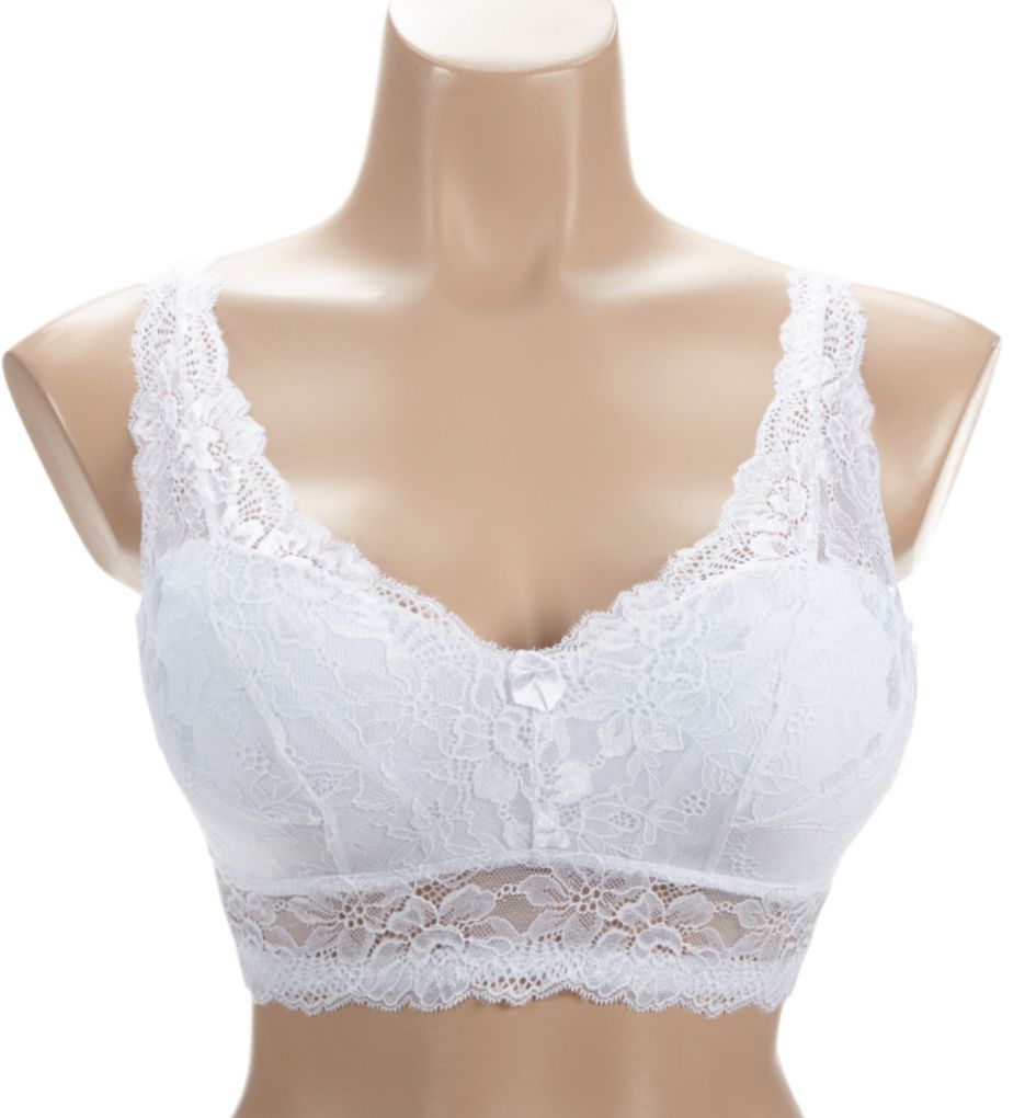 Pin Up Lace Bra with Removable Pads-fs