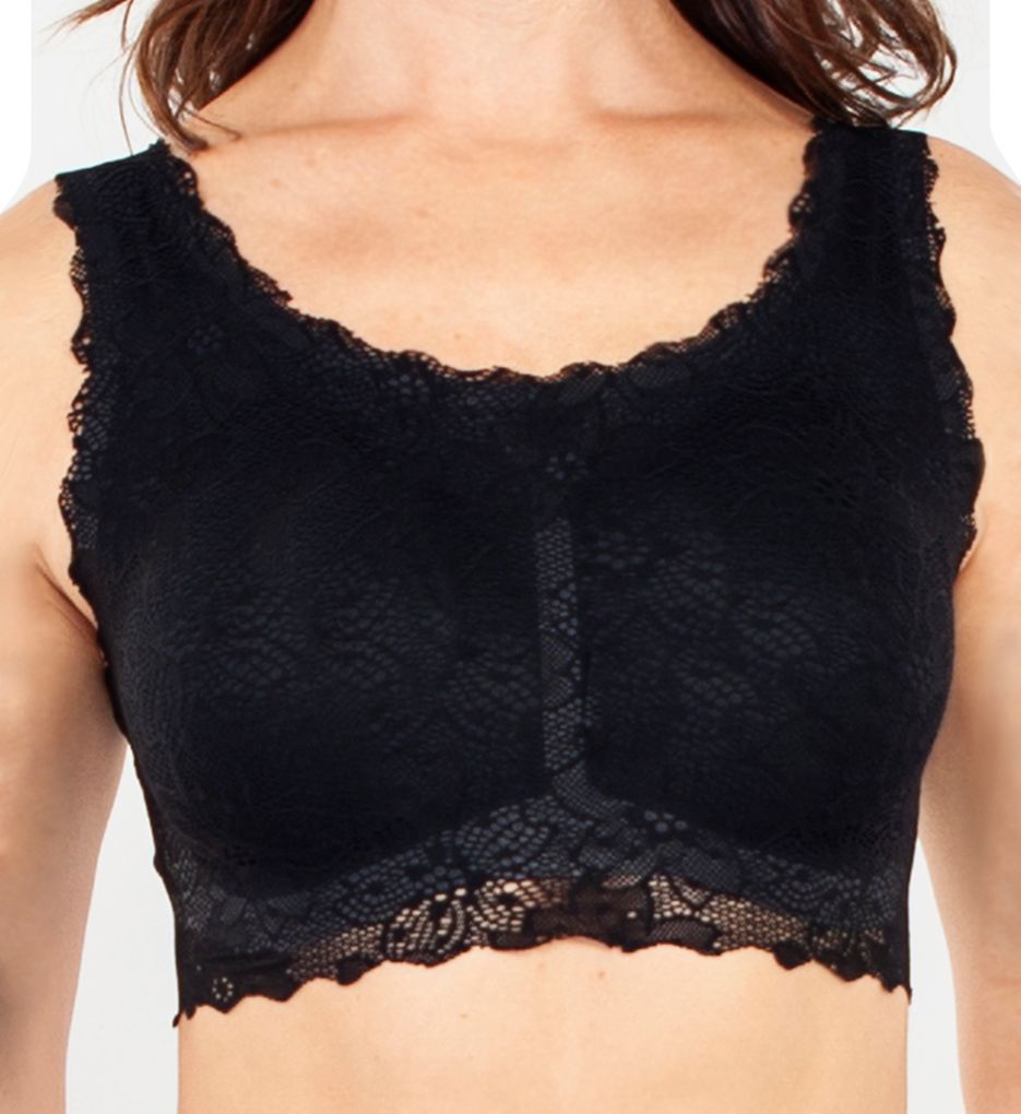 Rhonda Shear (2374994) -- Rhonda Shear 9590 Stretch Lace Leisure Bra (Black S)