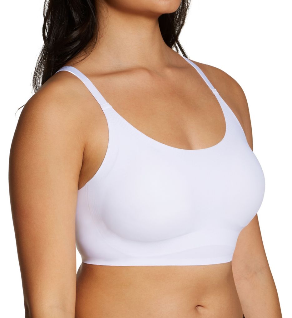 Rhonda Shear : Rhonda Shear 9603 Adjustable Strap Body Bra (White XL)