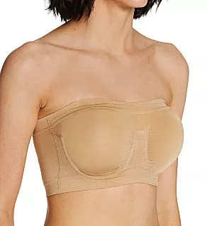 Bandeau Bra with Removable Pads Nude 2X