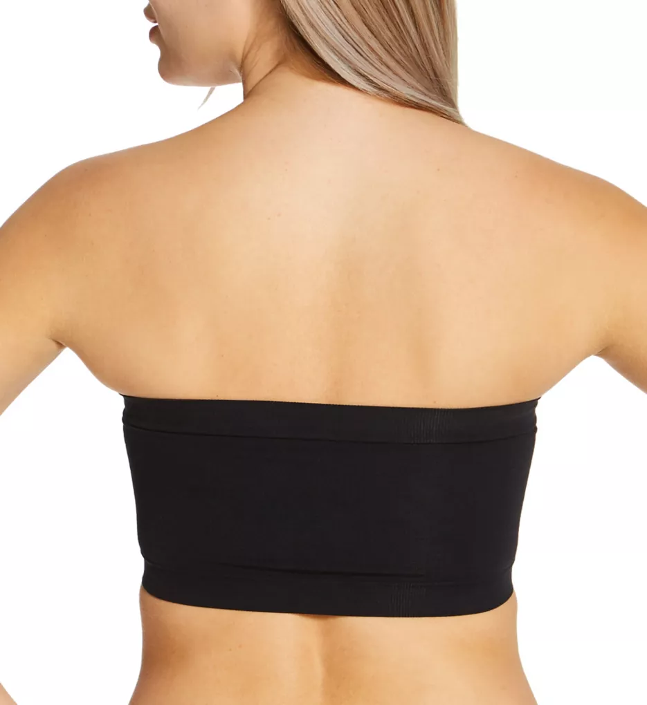 Bandeau Bra with Removable Pads Black 1X