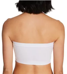 Bandeau Bra with Removable Pads White 1X