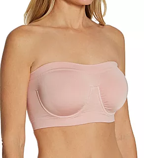 Ahh Angel Underwire Bandeau Bra Dusty Rose M