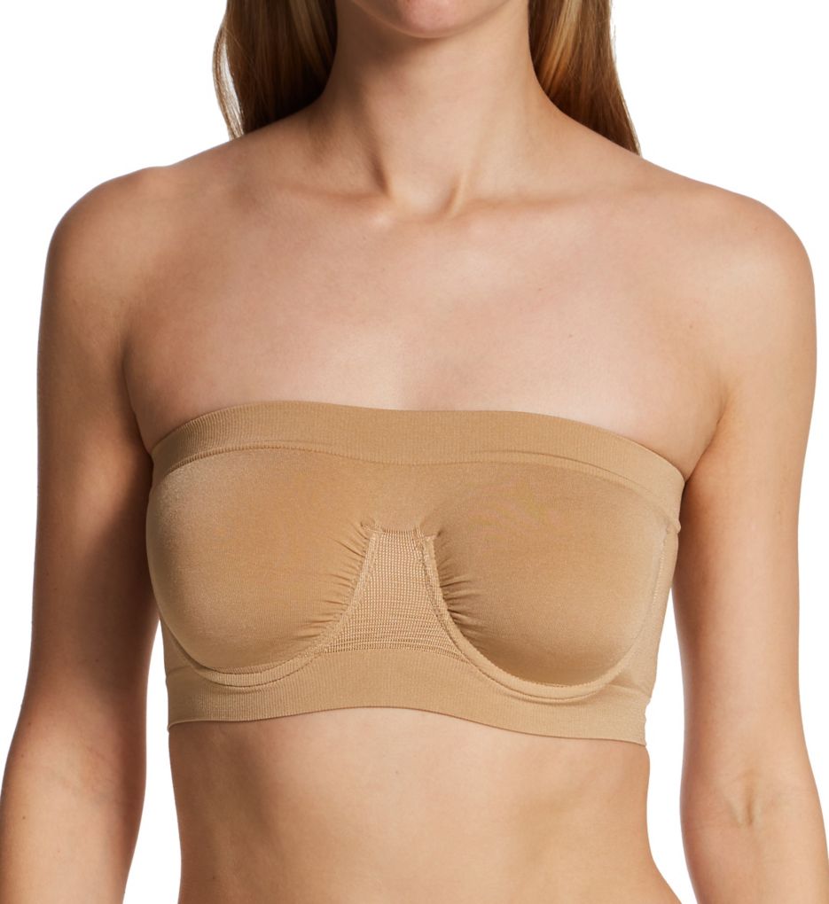 Ahh Angel Underwire Bandeau Bra Nude 1X by Rhonda Shear