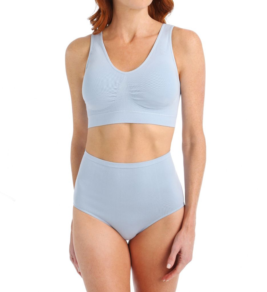 Ahh Cotton Blend Seamless Bra with Removable Pads-cs3