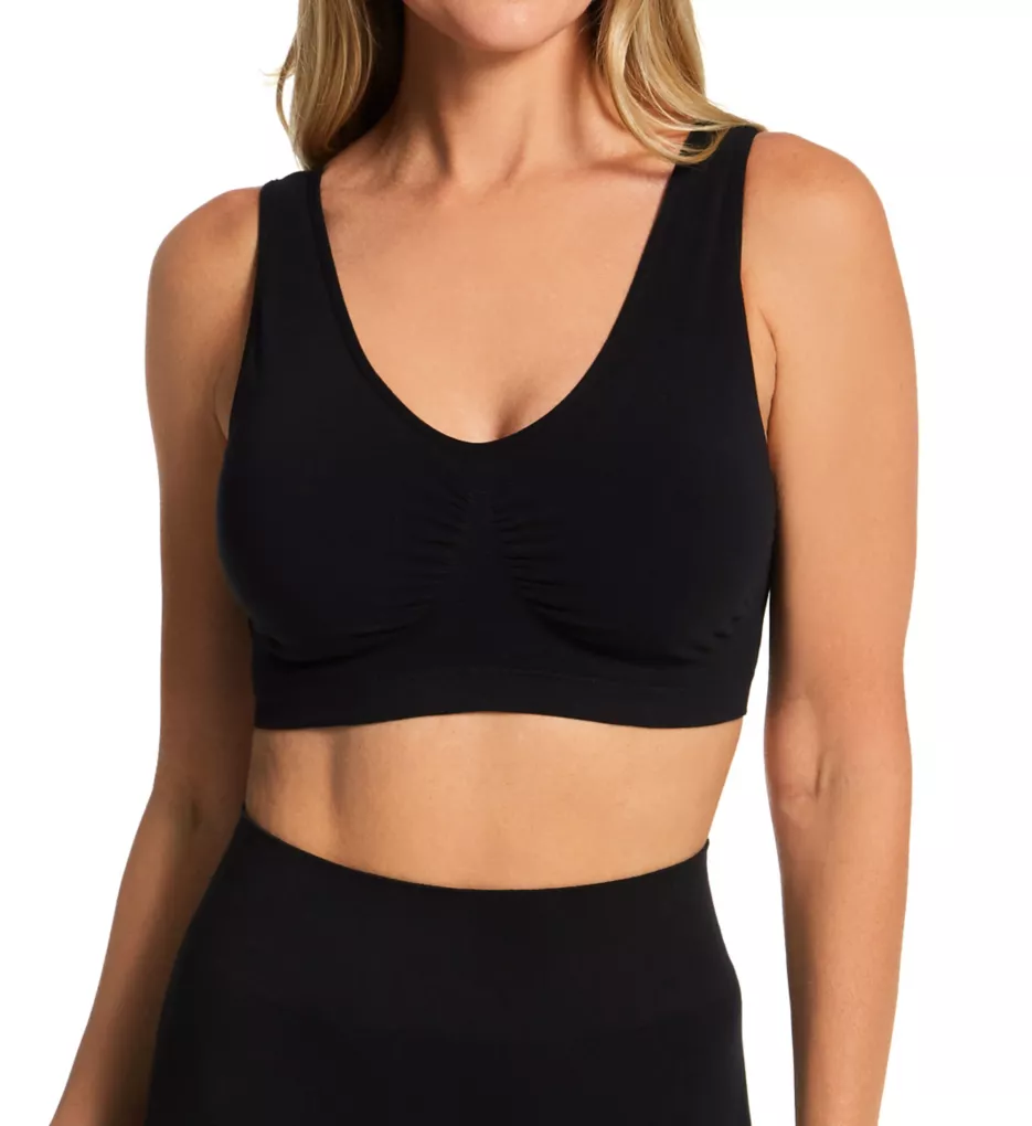 Ahh By Rhonda Shear Women's Molded Cup Bra Camisole with Padded Strap,  Black, Small : : Clothing, Shoes & Accessories