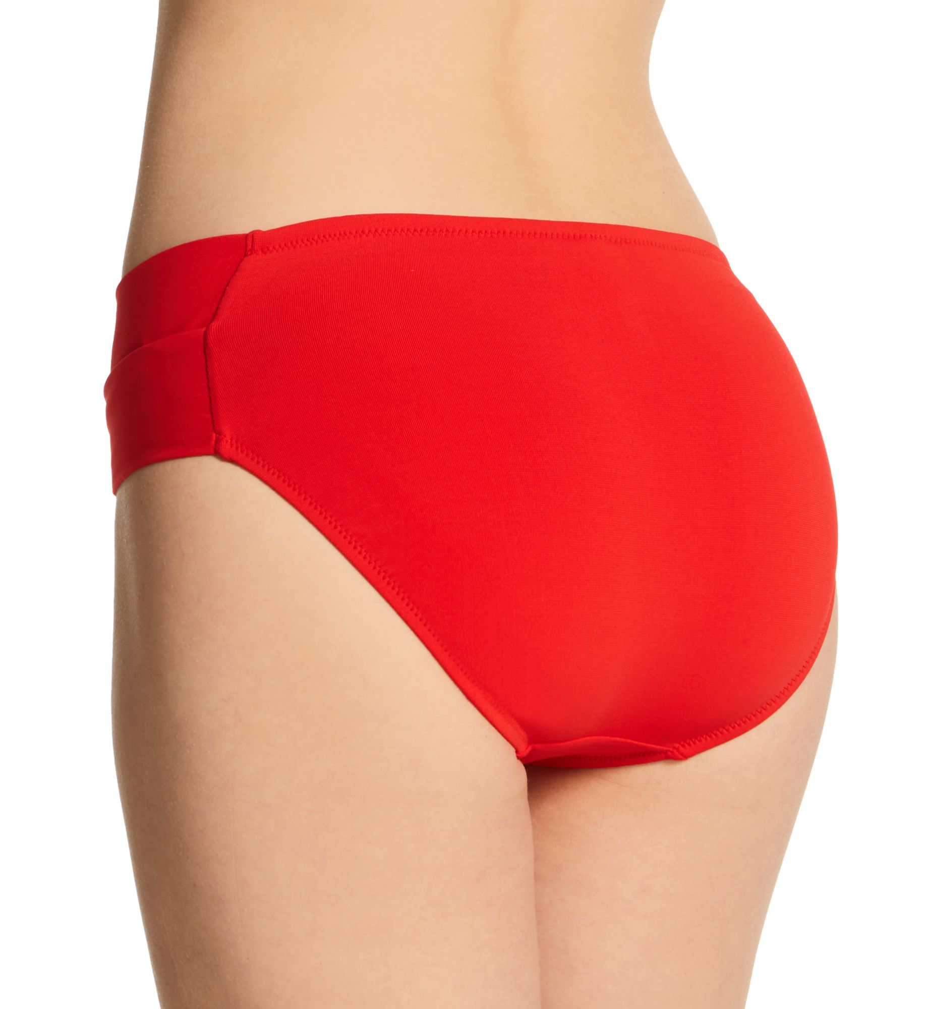 Robin Piccone Ava Twist Brief Swim Bottom Red L  - Image 2