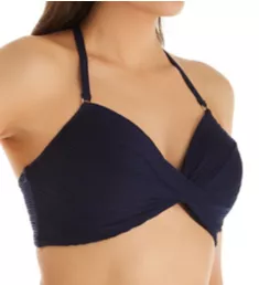 Lily D Cup Twist Front Underwire Bikini Swim Top