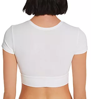 Ava T-Shirt Bikini Swim Top White M