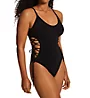 Robin Piccone Aubrey Lace Up One Piece Swimsuit 221715