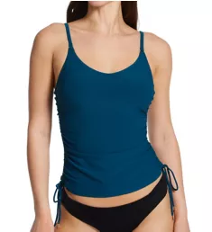 Aubrey Side Adjustable Tankini Swim Top Pacific XS