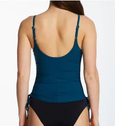 Aubrey Side Adjustable Tankini Swim Top Pacific XS