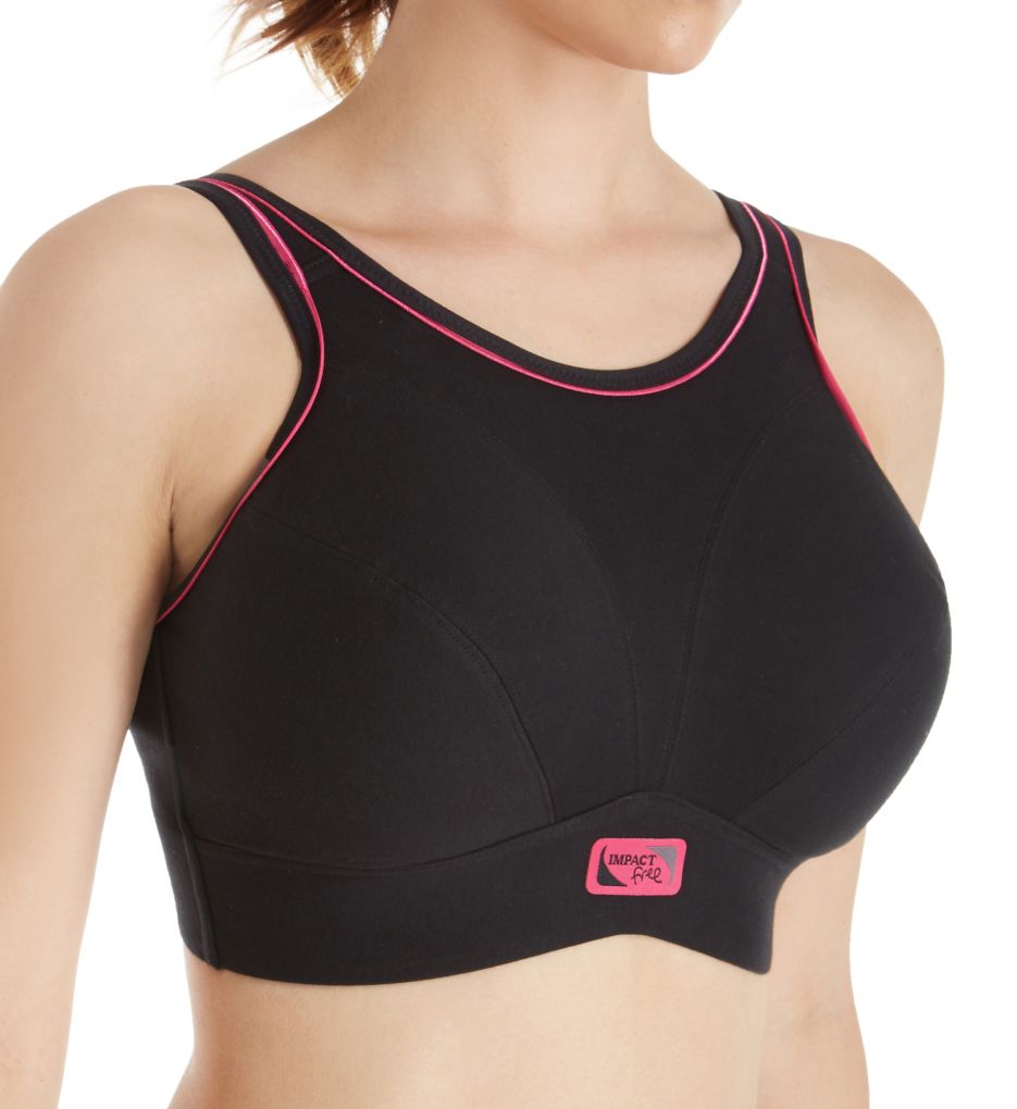 high impact high neck sports bra