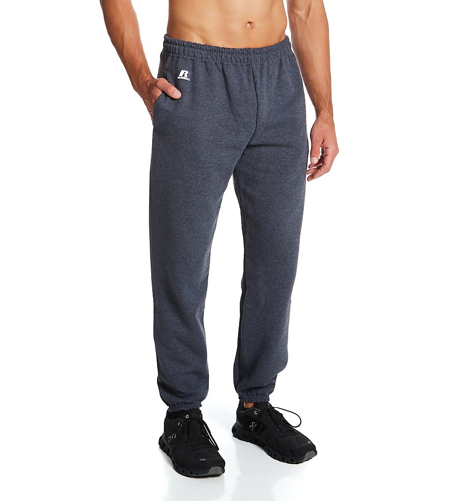 Russell 029HBM0 Dri-Power Fleece Closed Bottom Pocketed Pants (Black Heather)