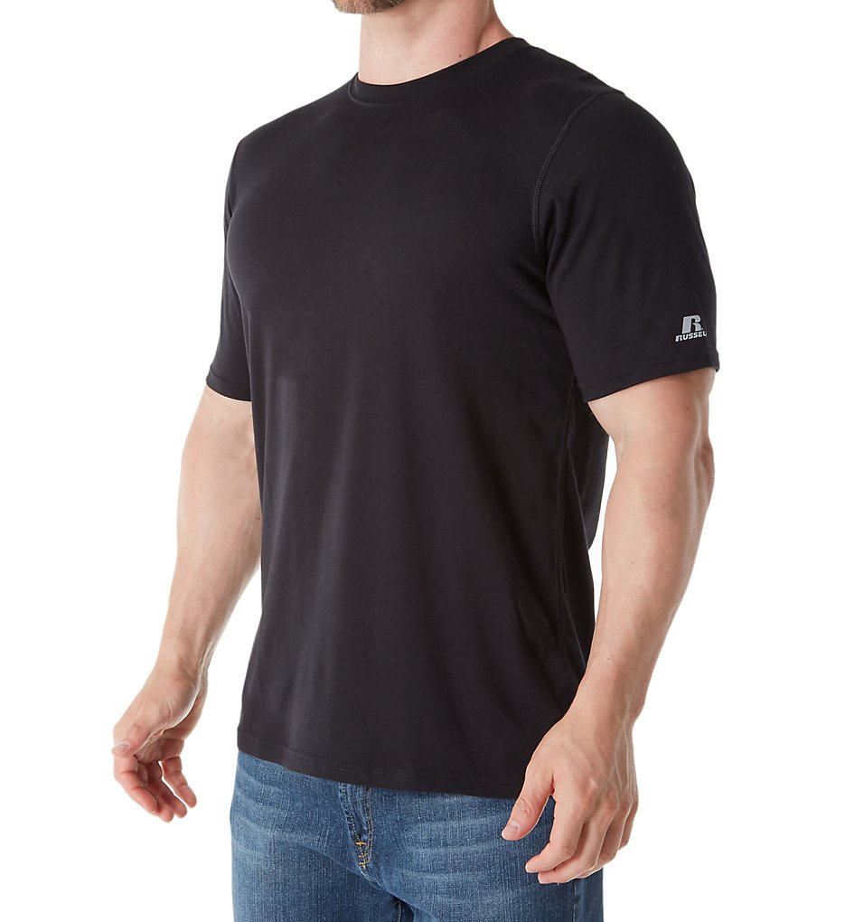 Russell 28MHQM0 Player's Short Sleeve Performance T-Shirt (Black)