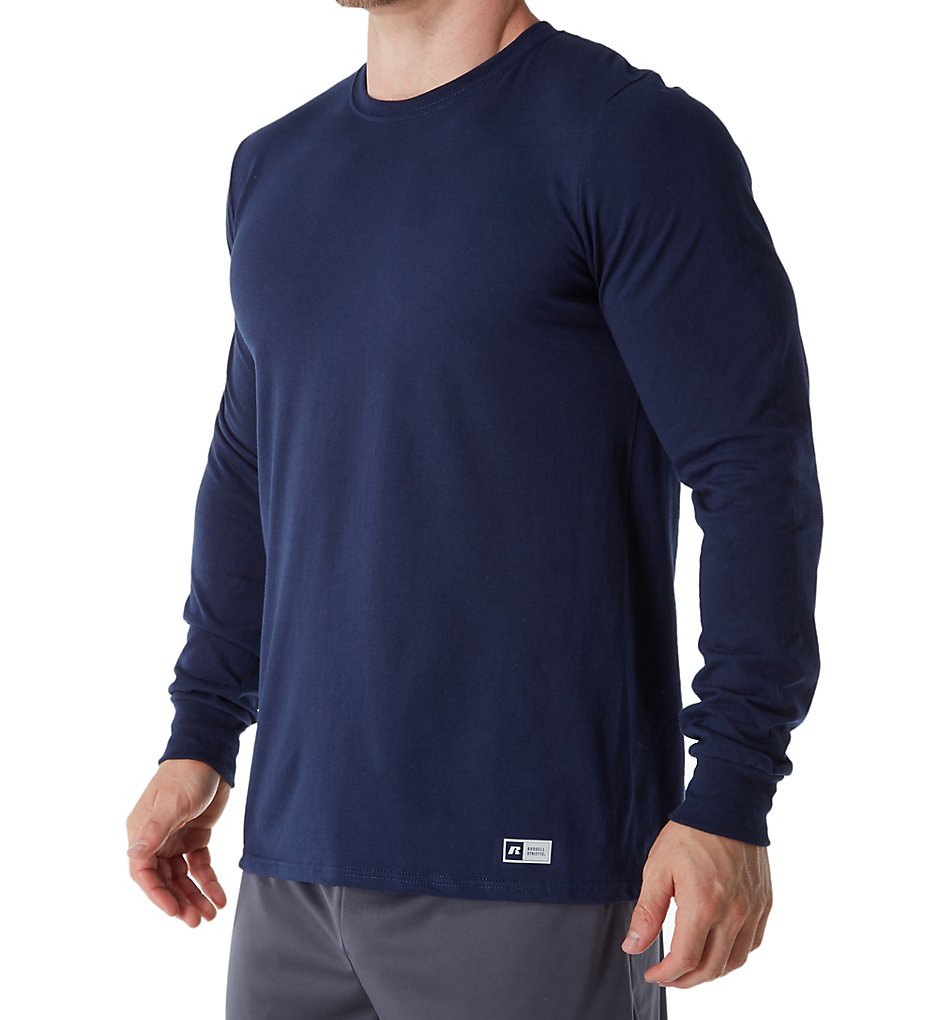 Russell 64LTTM0 Essential Performance Long Sleeve T-Shirt (Navy)