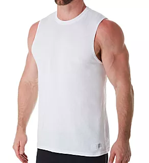 Essential Muscle T-Shirt WHT 2XL