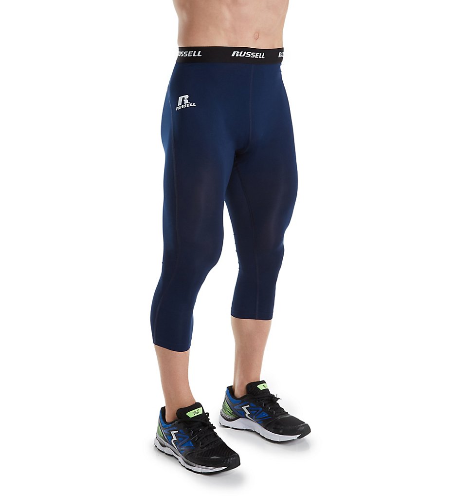 Russell 8P3PNMK Performance 3/4 Compression Tight (Navy)