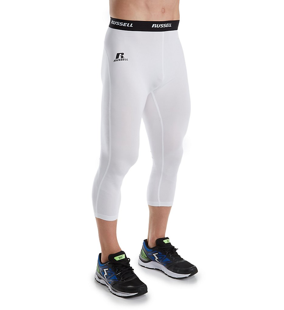 Russell 8P3PNMK Performance 3/4 Compression Tight (White)