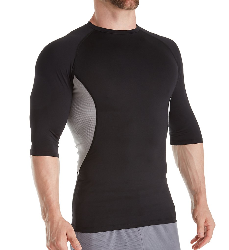 Russell CH7PNM0 Half Sleeve Compression Shirt (Black/Rock)