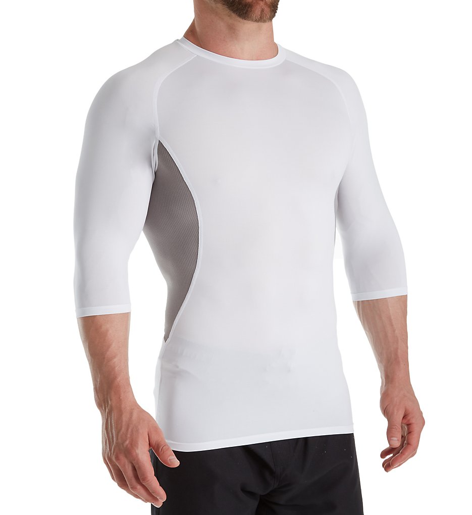 Russell CH7PNM0 Half Sleeve Compression Shirt (White/Rock)