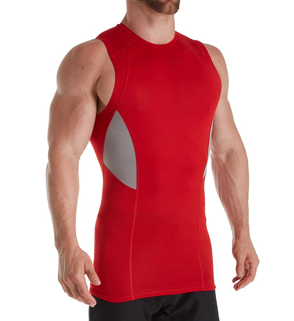 Russell CM7PNM0 Muscle Compression Sleeveless T-Shirt (True Red/Rock)