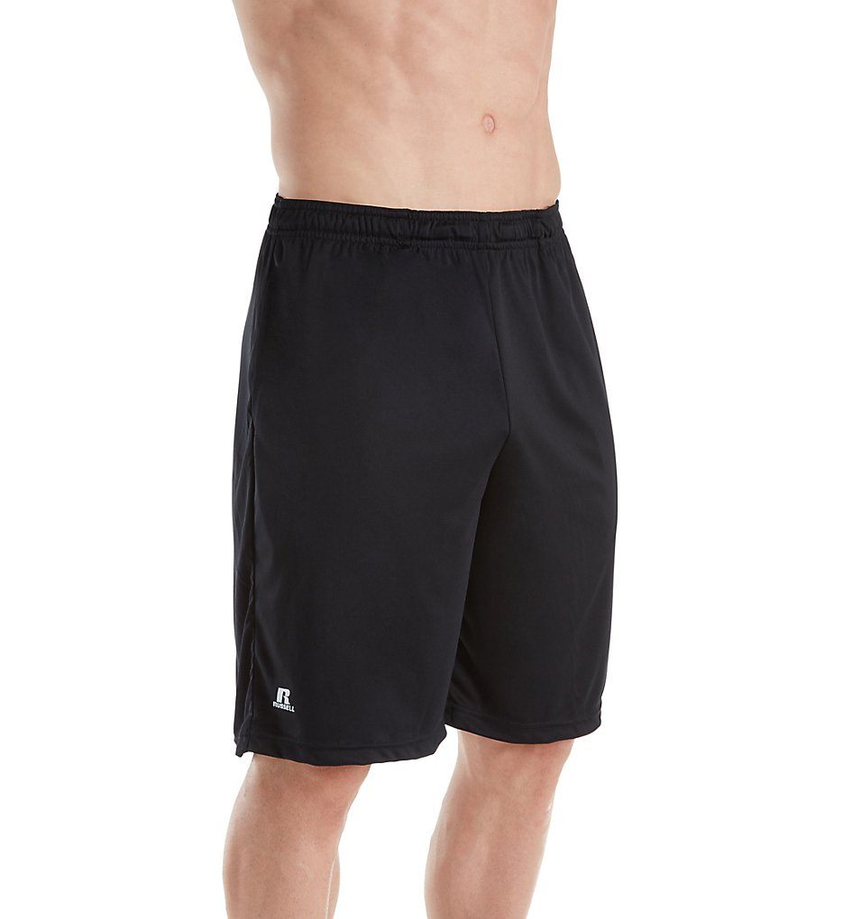 Russell TS7X2M0 Essential Pocketed 10 Inch Performance Short (Black)