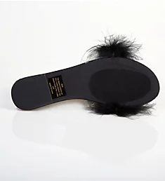 Feather Slippers Black XL