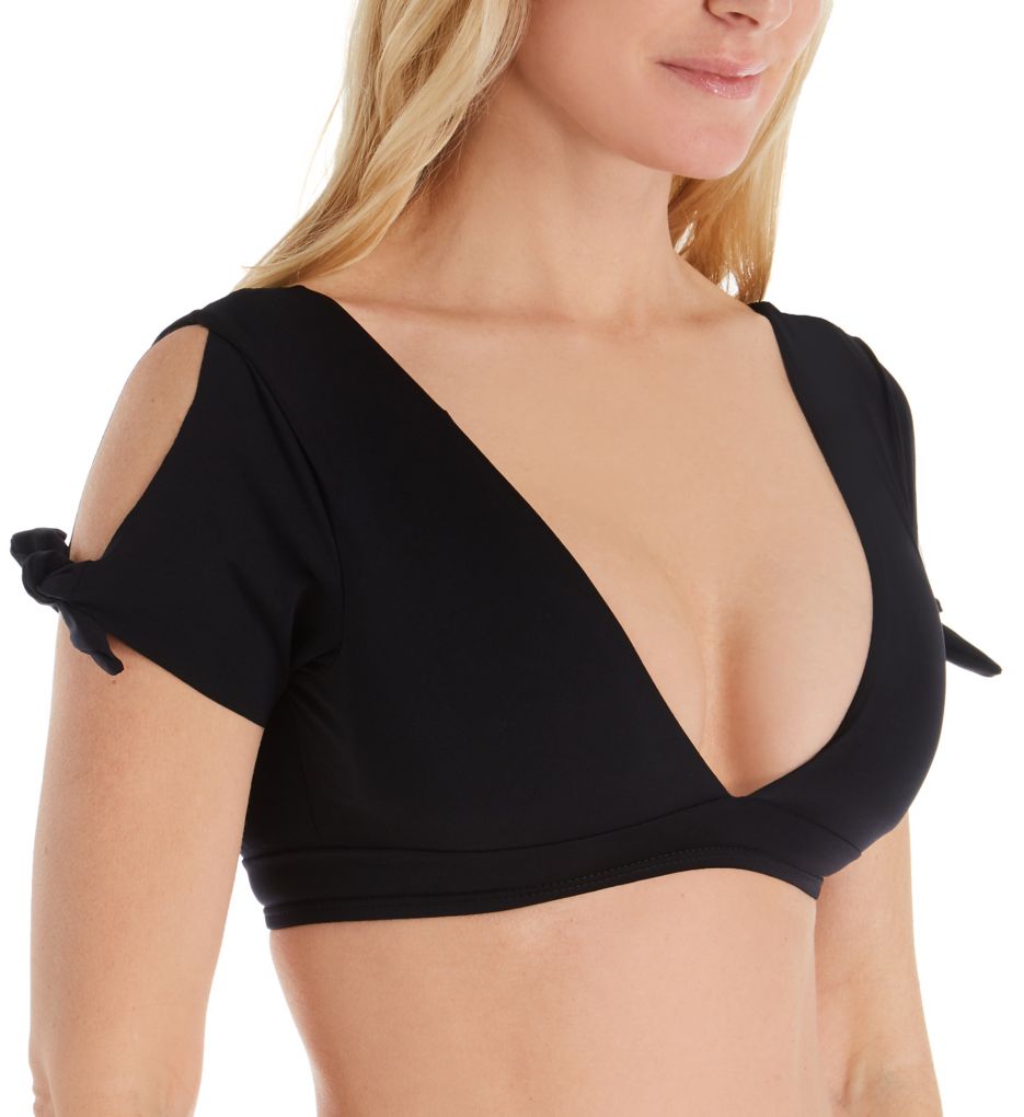 swim top with sleeves