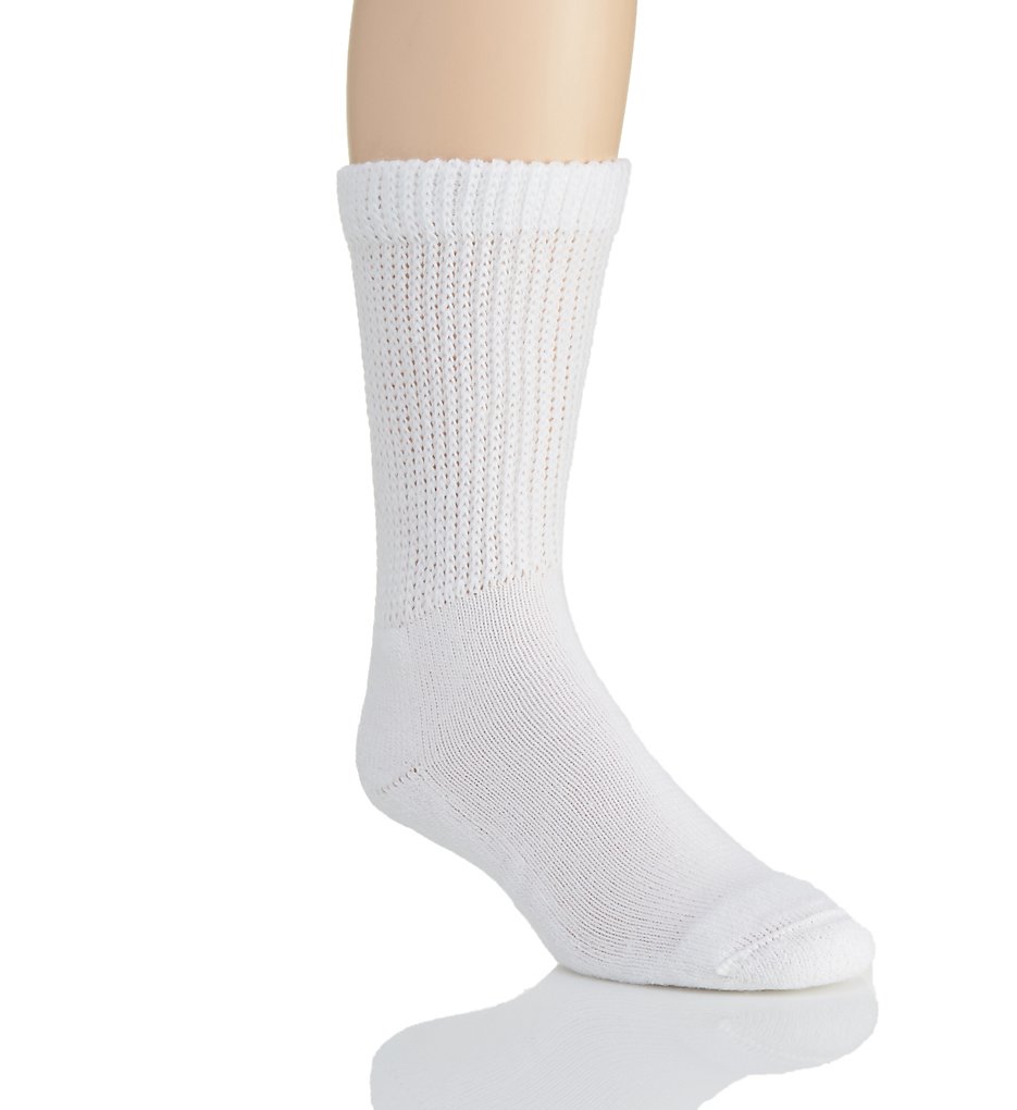 Salk 3555 HealthDri Comfortable Diabetic Socks (White)