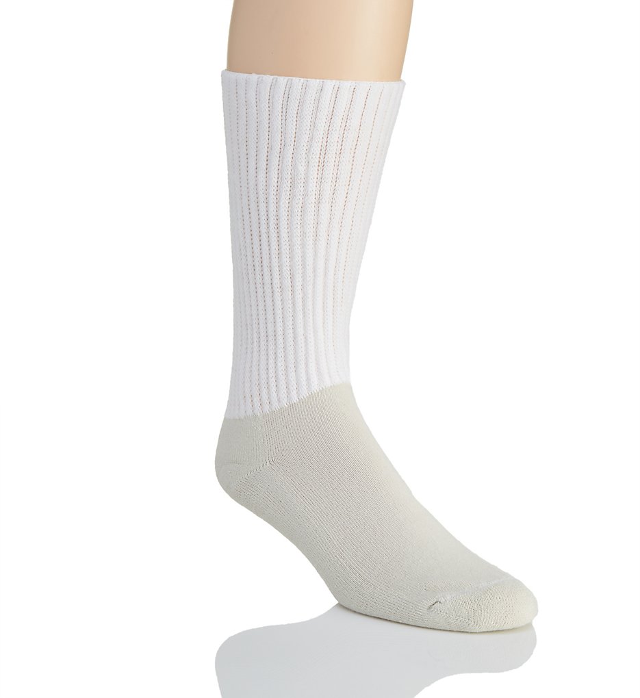 Salk HFWS Holofiber Circulation Increasing Diabetic Socks (White)