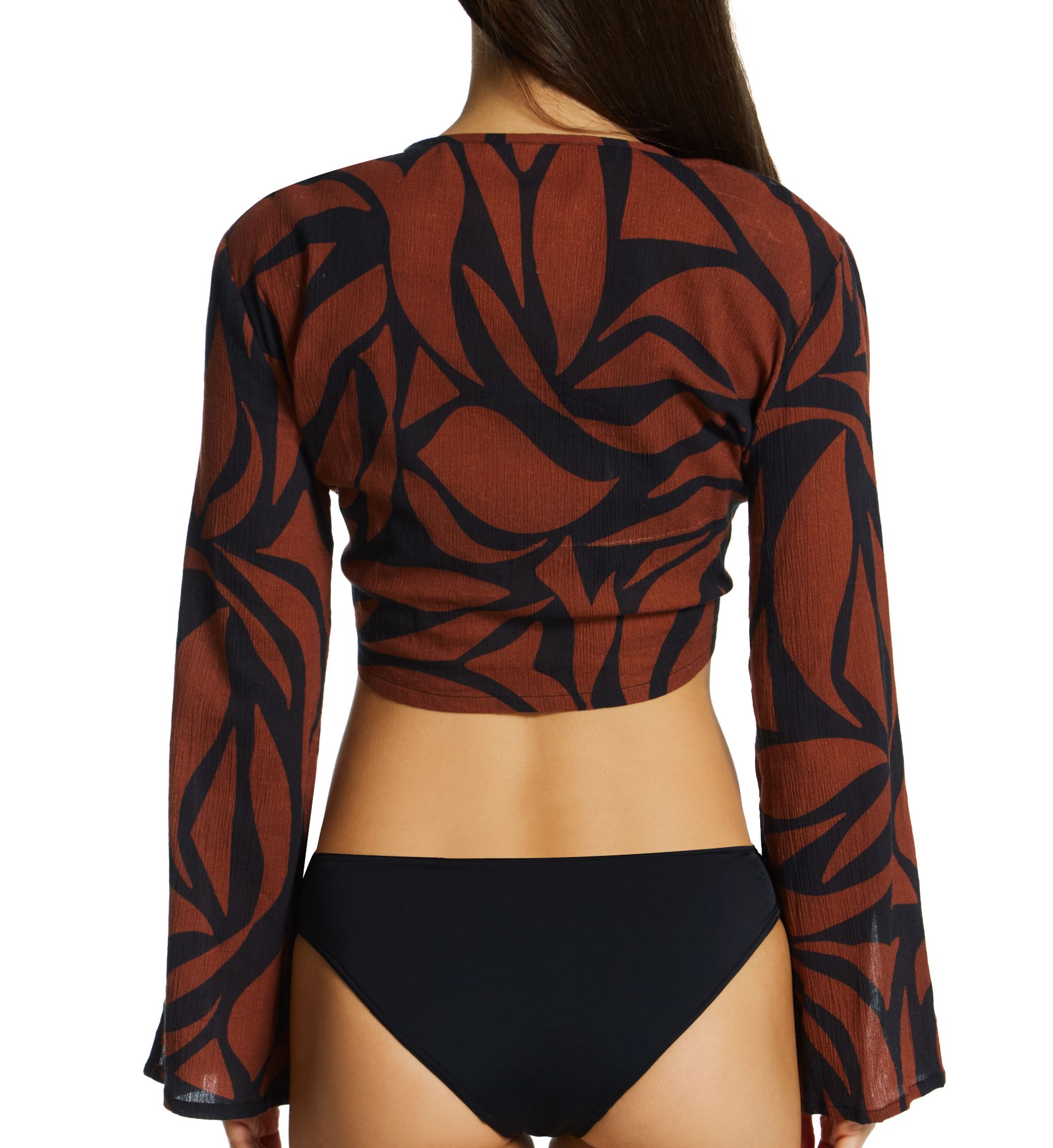 Sanctuary Abstract Animal Knot Front Top Cover Up Earth XL  - Image 2