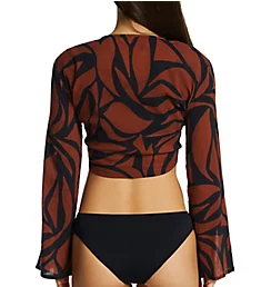 Abstract Animal Knot Front Top Cover Up Earth XS