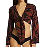 Sanctuary Abstract Animal Knot Front Top Cover Up A23804 - Image 1