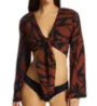 Sanctuary Abstract Animal Knot Front Top Cover Up A23804 - Image 1