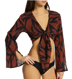 Abstract Animal Knot Front Top Cover Up