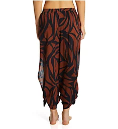 Abstract Animal Slit Side Crop Pant Cover Up Earth S