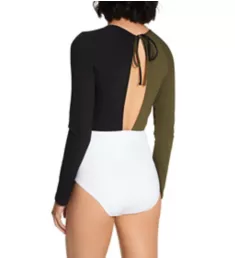 Block Party Long Sleeve One Piece Swimsuit