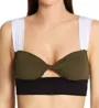 Sanctuary Block Party Twist Crop Bra Swim Top BP21405 - Image 1